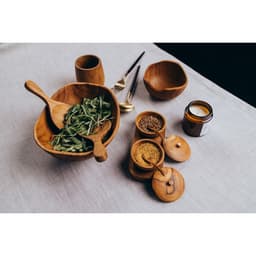 Баночки для специй «Соль, перец», 17×7×6 см, тиковое дерево