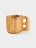 Кружка, 8×8×12 см, тиковое дерево