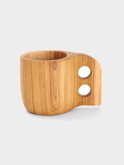 Кружка, 8×8×12 см, тиковое дерево