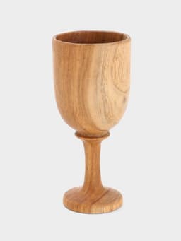 Бокал, 8×8×18 см, тиковое дерево