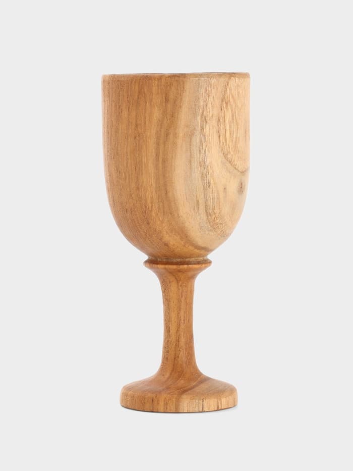 Бокал, 8×8×18 см, тиковое дерево