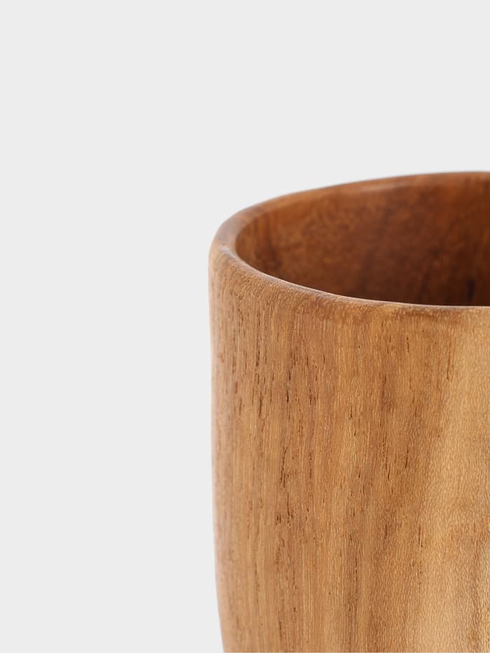 Бокал, 8×8×18 см, тиковое дерево