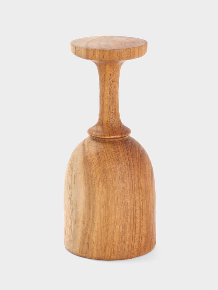 Бокал, 8×8×18 см, тиковое дерево