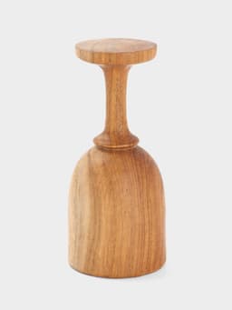 Бокал, 8×8×18 см, тиковое дерево