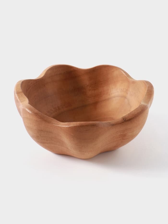 Салатник, 17×17×8 см, тиковое дерево