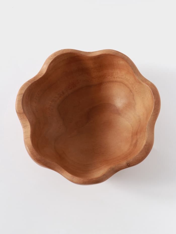 Салатник, 17×17×8 см, тиковое дерево