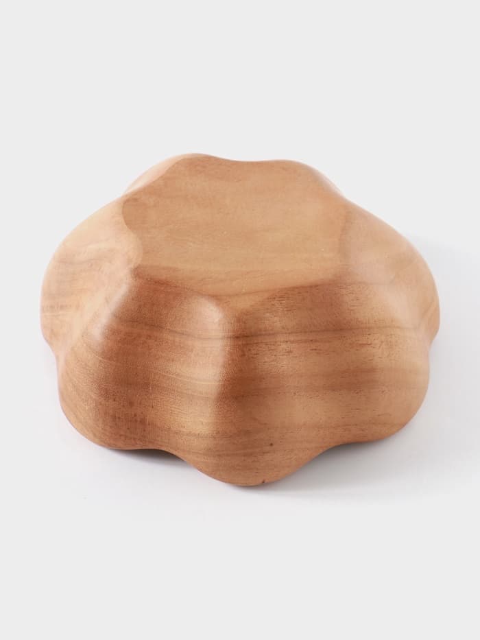 Салатник, 17×17×8 см, тиковое дерево