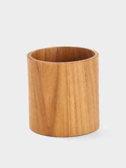 Стакан, 8×8×8 см, тиковое дерево