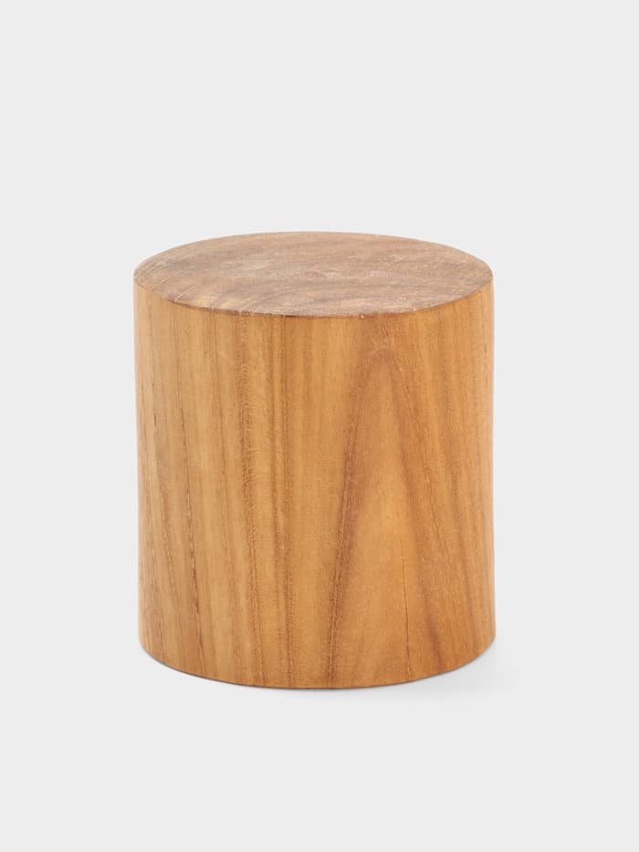 Стакан, 8×8×8 см, тиковое дерево