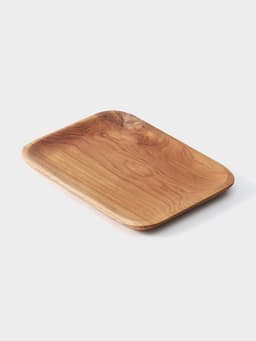 Блюдо, 25×20×2 см, тиковое дерево