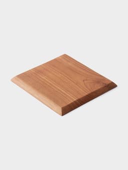 Тарелка квадратная, 25×25×2 см, тиковое дерево