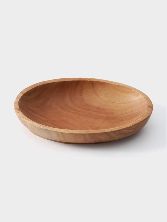 Тарелка, 17×11×3 см, тиковое дерево