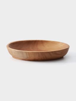 Тарелка, 17×11×3 см, тиковое дерево