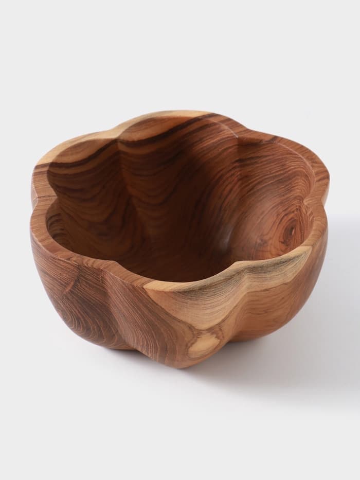 Салатник, 20×20×9 см, тиковое дерево