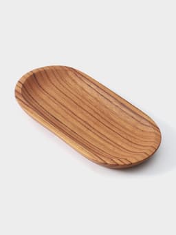 Блюдо, 20×10×2 см, тиковое дерево