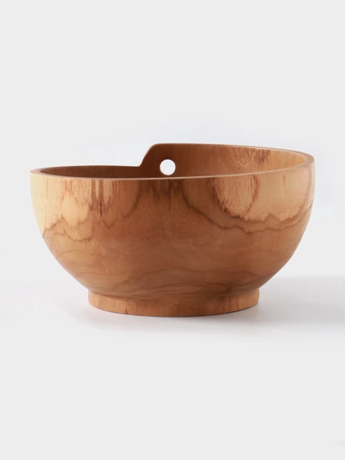 Салатник, 18×18×9 см, тиковое дерево