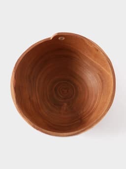 Салатник, 18×18×9 см, тиковое дерево