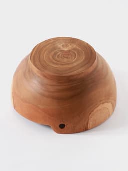 Салатник, 18×18×9 см, тиковое дерево