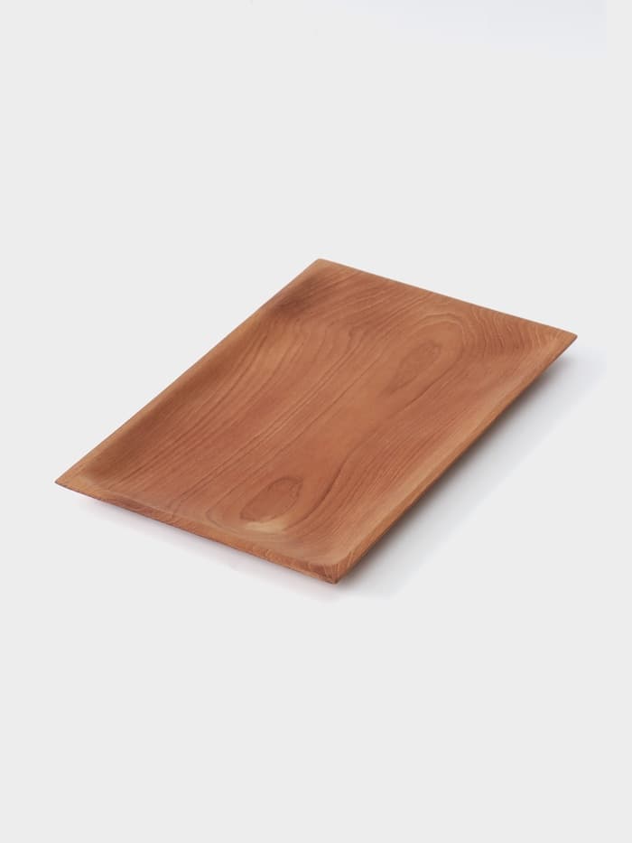 Блюдо, 30×20×2 см, тиковое дерево