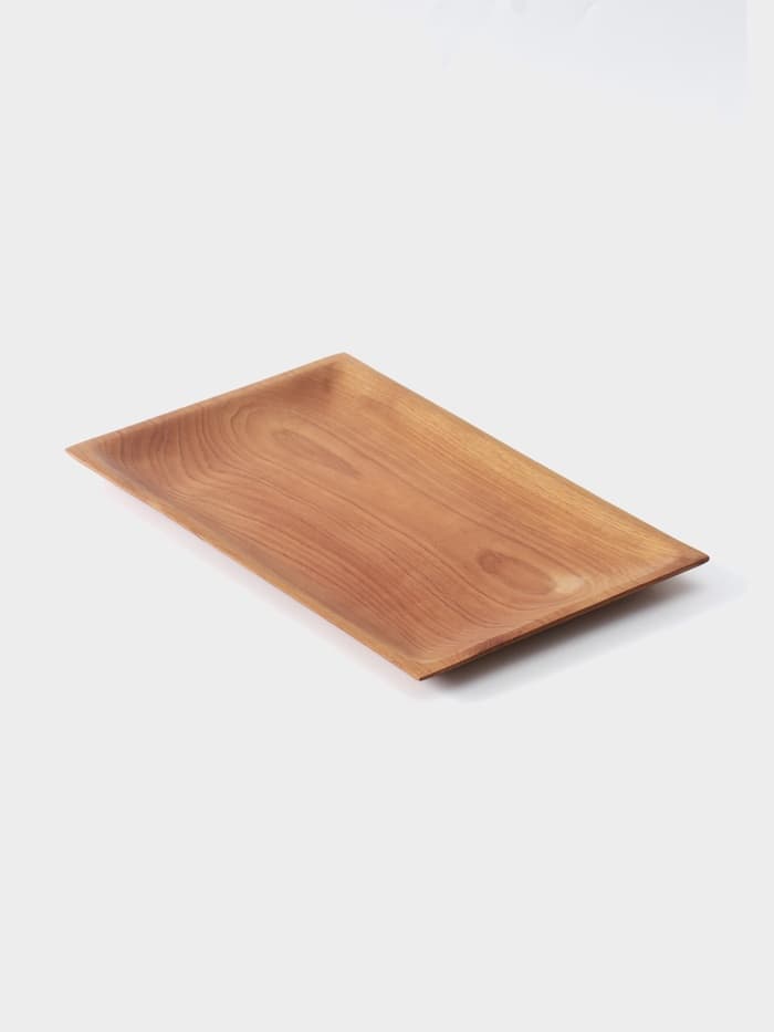 Блюдо, 30×20×2 см, тиковое дерево