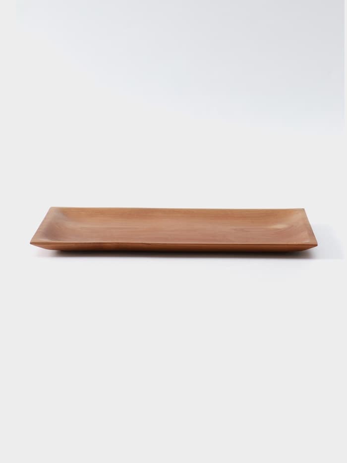 Блюдо, 30×20×2 см, тиковое дерево