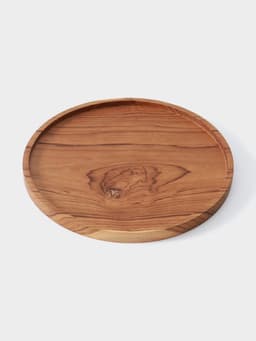 Блюдо, 25×25×2 см, тиковое дерево