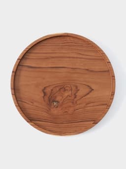 Блюдо, 25×25×2 см, тиковое дерево