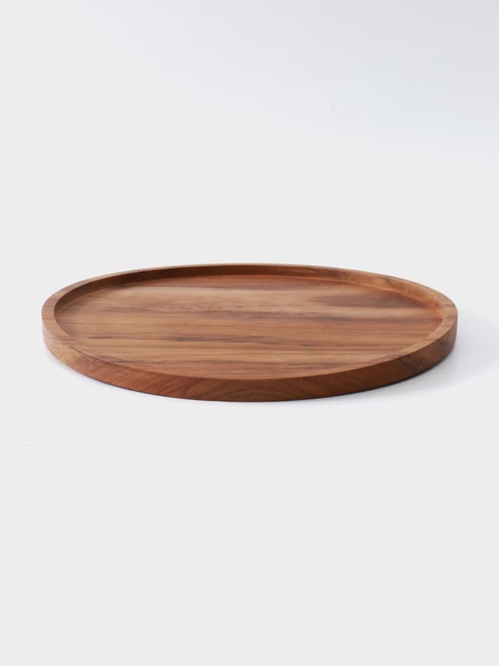 Блюдо, 30×30×2 см, тиковое дерево