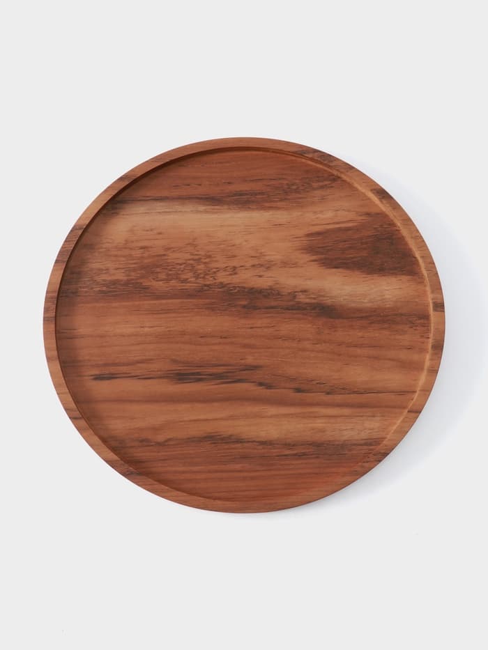 Блюдо, 30×30×2 см, тиковое дерево