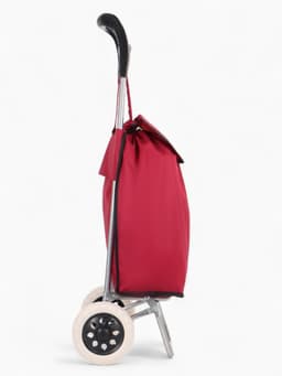 Сумка-тележка хозяйственная на шнуре, 28×18×94 см, бордовая