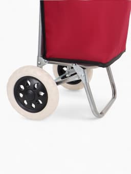 Сумка-тележка хозяйственная на шнуре, 28×18×94 см, бордовая