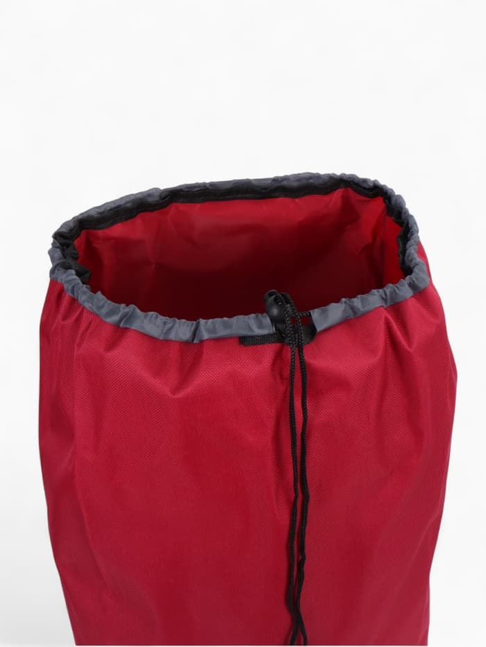 Сумка-тележка хозяйственная на шнуре, 28×18×94 см, бордовая