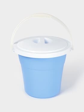 Ведро с крышкой «Евро», 12 л, d=33 см, h=29 см, МИКС