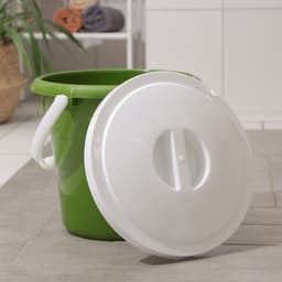 Ведро с крышкой «Евро», 12 л, d=33 см, h=29 см, МИКС