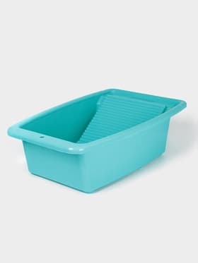 Таз со стиральной доской, 34 л, особо прочный, МИКС