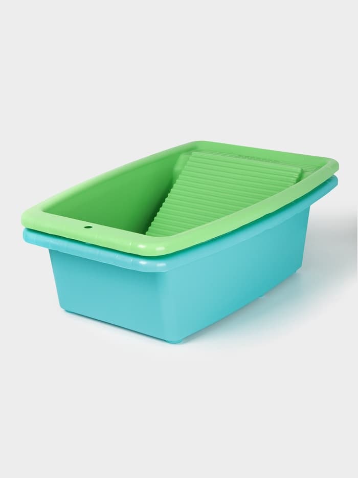 Таз со стиральной доской, 34 л, особо прочный, МИКС