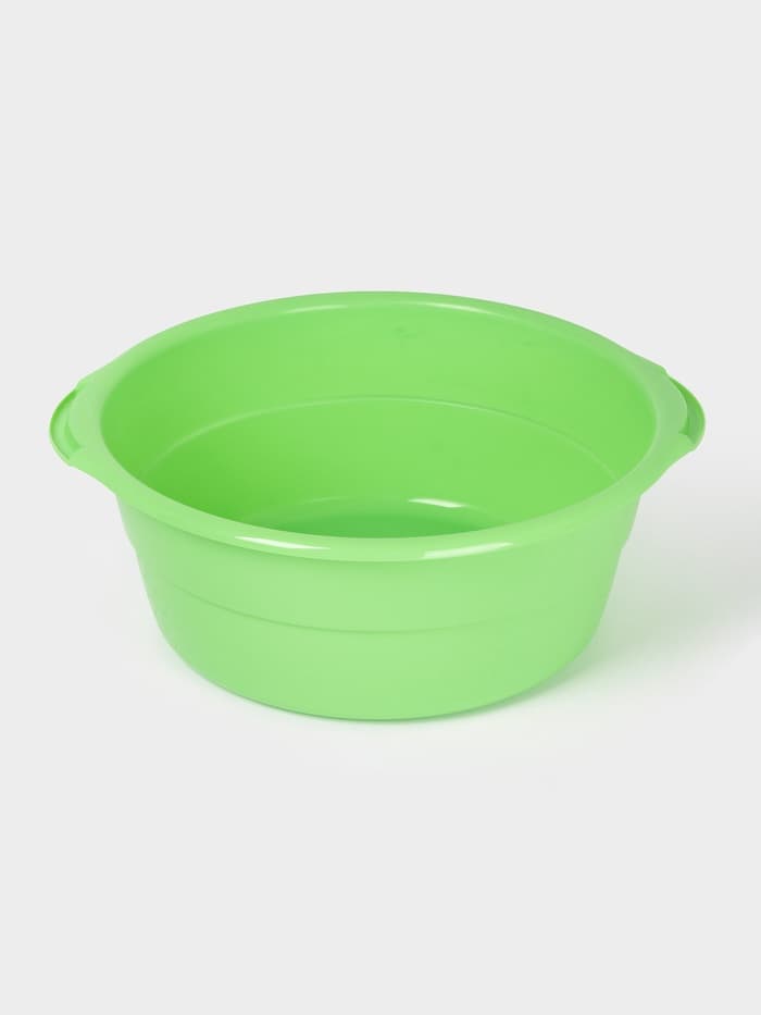 Таз хозяйственный круглый, особо прочный, 14 л, пластик, МИКС