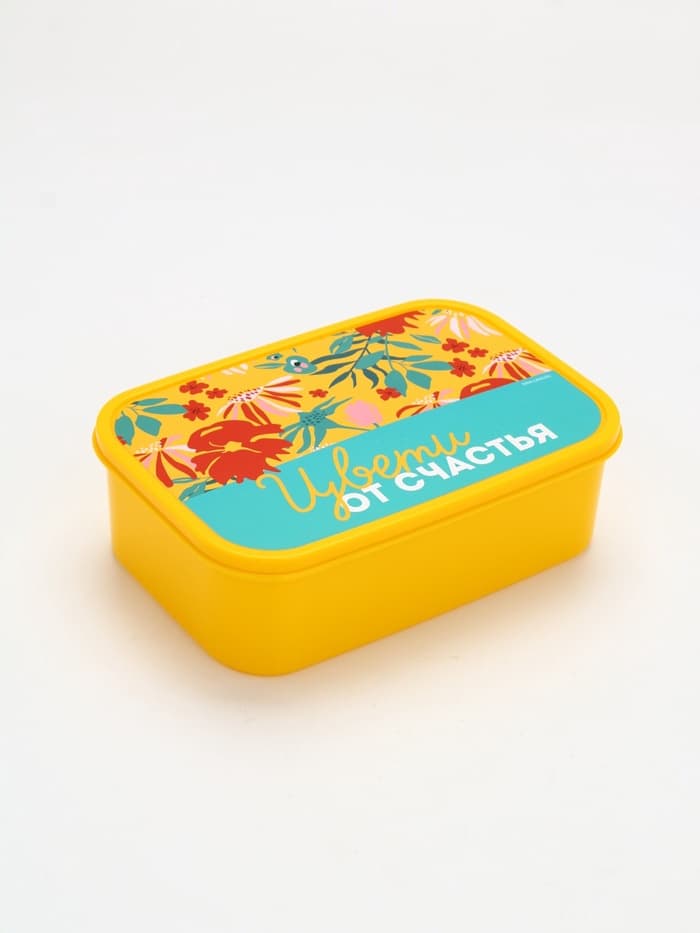 Ланч - бокс прямоугольный «Цвети от счастья», 1200 мл