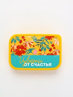 Ланч - бокс прямоугольный «Цвети от счастья», 1200 мл