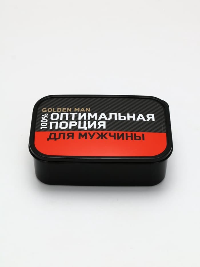 Ланч - бокс прямоугольный «Оптимальная порция для мужчины», 1200 мл