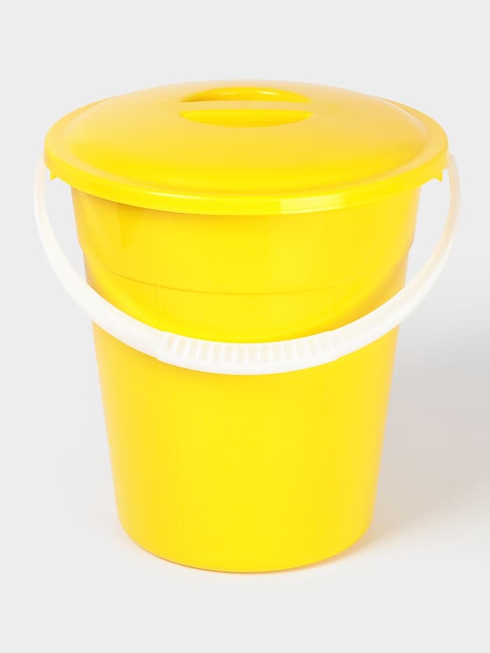 Ведро с крышкой «Евро», 8 л, d=26 см, h=25.2 см, МИКС