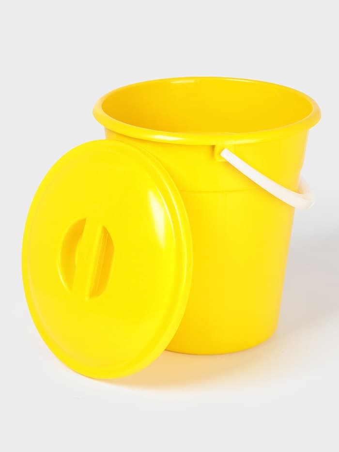 Ведро с крышкой «Евро», 8 л, d=26 см, h=25.2 см, МИКС