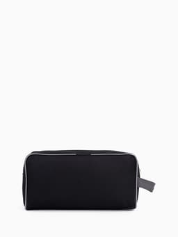 Косметичка на молнии дорожная, мужская, с ручкой, средний размер, чёрная