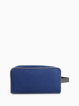 Косметичка на молнии дорожная, мужская, с ручкой, средний размер, синяя