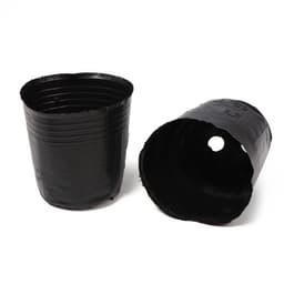 Пакет для рассады, 300 мл, d=7.5 см, h=8 см, полиэтилен, толщина 50 мкм, чёрный, Greengo