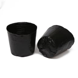 Пакет для рассады, 500 мл, d=10 см, h=10 см, полиэтилен, толщина 50 мкм, чёрный, Greengo