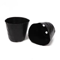 Пакет для рассады, 600 мл, d=11 см, h=10 см, полиэтилен, толщина 50 мкм, чёрный, Greengo