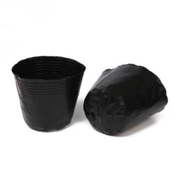 Пакет для рассады, 600 мл, d=11 см, h=10 см, полиэтилен, толщина 50 мкм, чёрный, Greengo