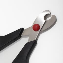 Ножницы-когтерезы средние, 13.5×6.5×0.8 см, с упором для пальца, эконом, цвет МИКС