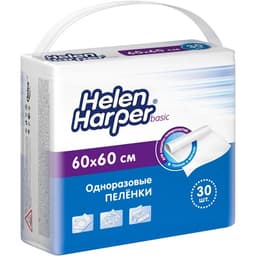 Одноразовые впитывающие пеленки Helen Harper basic 60×60 30 шт.
